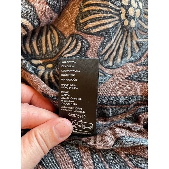 Free People Sweet Nothings Midi Boho Floral Smocked Top Spaghetti Strap Dress XS - Picture 14 of 16